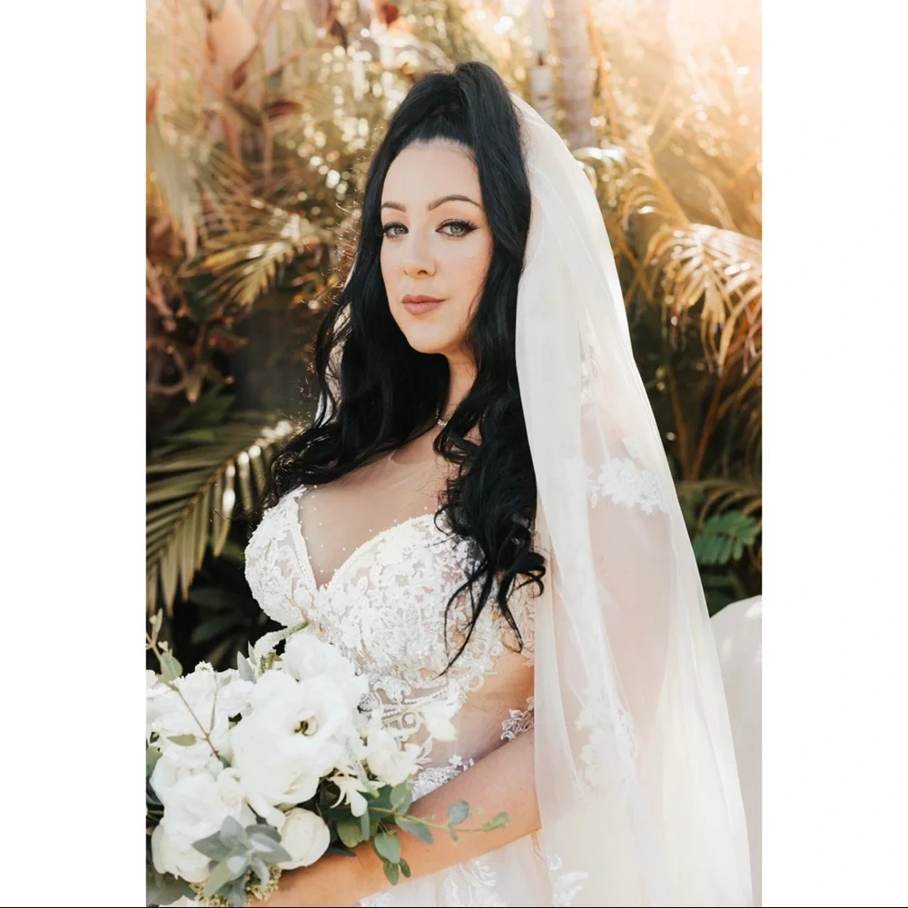 Viero Bridal “Audree” Custom Wedding Dress with Lace Detail - Picture 5 of 8